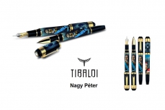 Tibaldi, Clari Viri arcképes, kézzel festett tollak